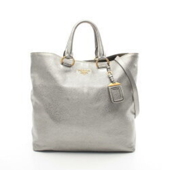 Prada VITDAINO Tote Bag Leather - Picture 1 of 8